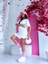 "LOVELY" T-krekls - balts